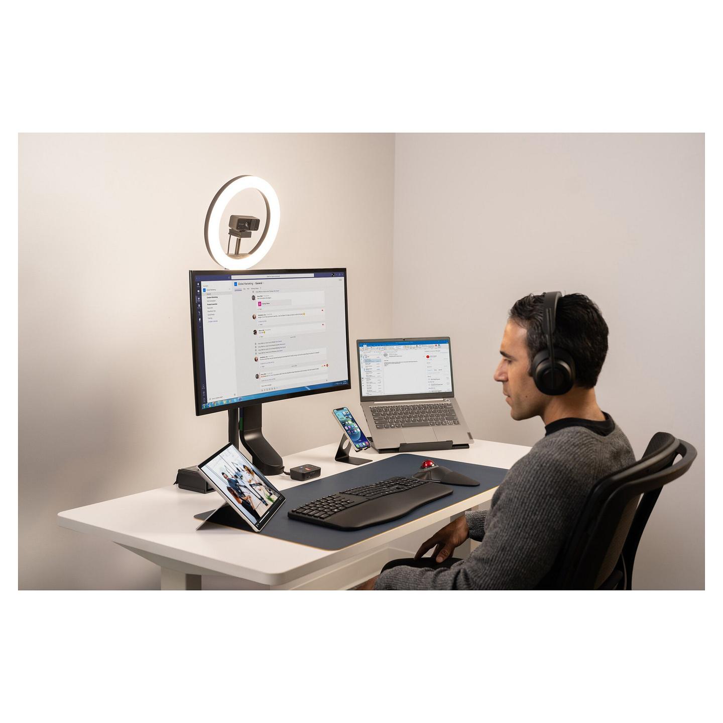 Kufje pa kabllo Kensington H3000 / Bluetooth 5.2 / Over-Ear / 40mm / Mikrofon / Noise Cancelling - Zezë - 25