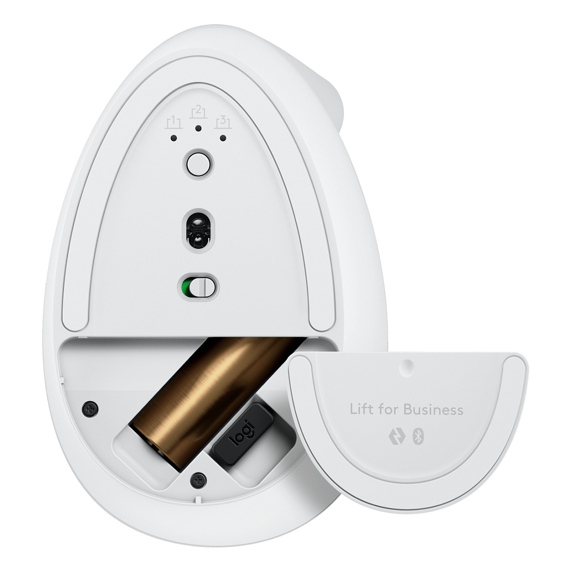 Maus pa Kabllo Logitech Lift for Business Vertical ergonomic / 4 Butona - Bardhë - 4