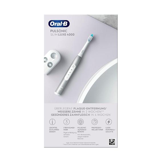 Furçë dhëmbësh elektrike Oral-B Pulsonic Slim Luxe 4000 - Silver - 5