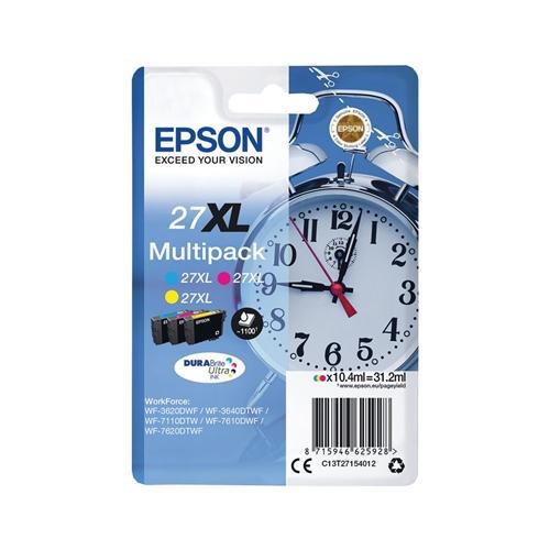 INK Epson 27XL / C13T27154012 / 3 x 10.4ml / 1.100 faqe – Shumëngjyrësh - 1