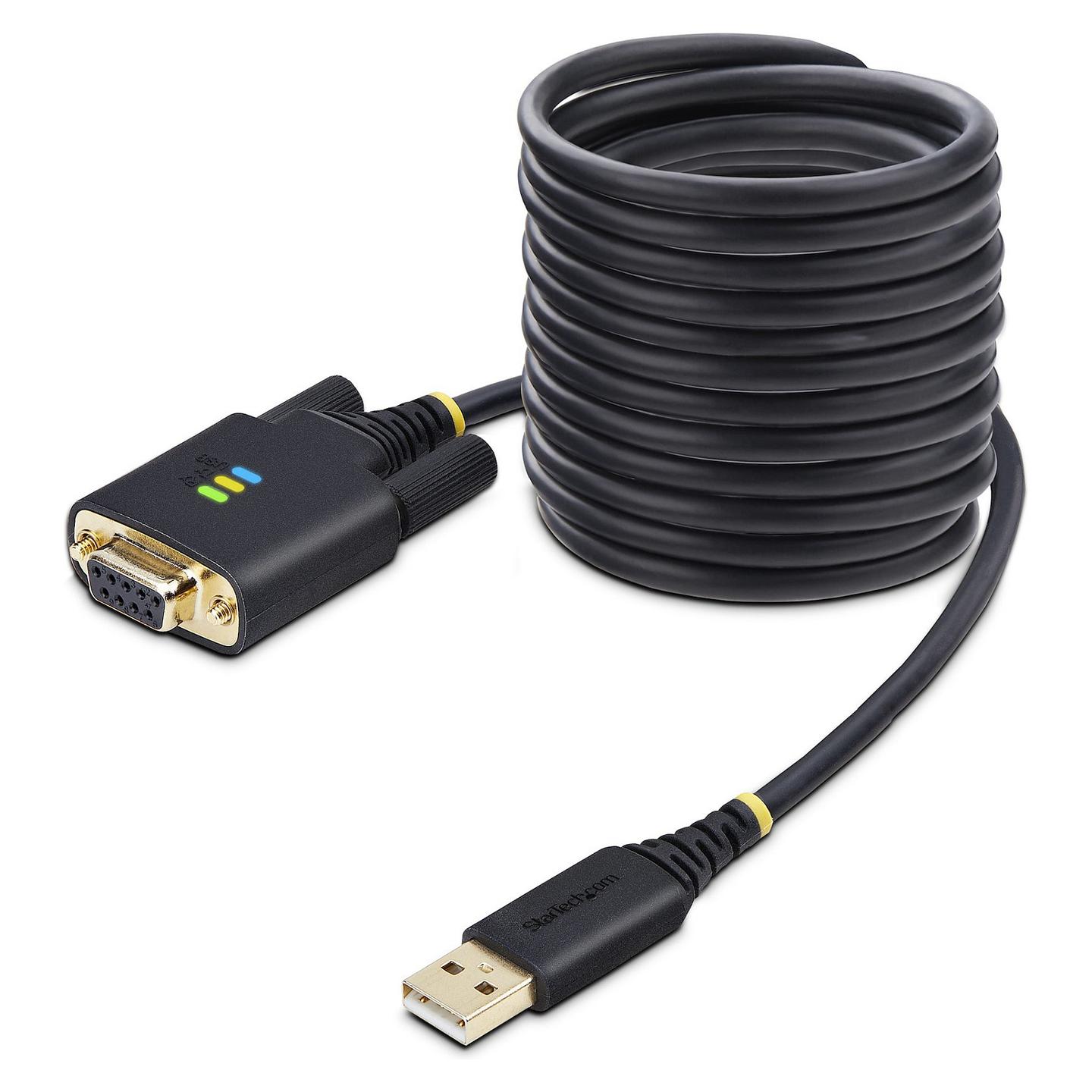 Kabllo seriale StarTech.com 1P10FFCN-USB-SERIAL, USB-A në RS-232 DB-9, USB 2.0, 3 m - Zezë