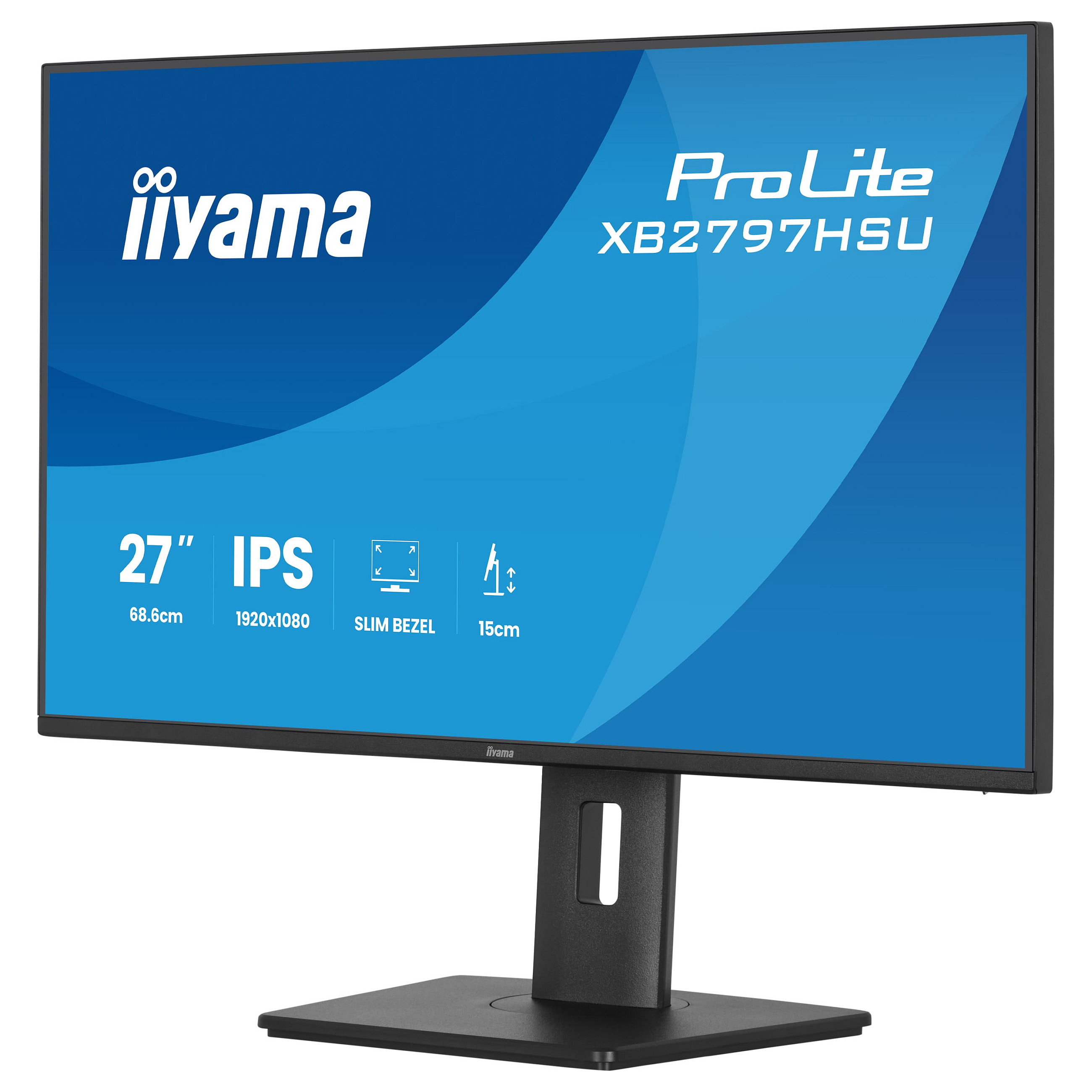 Monitor iiyama ProLite XB2797HSU-B1 / 27"/ Full HD IPS / LED / 120 Hz / 4 ms / HDMI+USB+DP- Zezë - 7