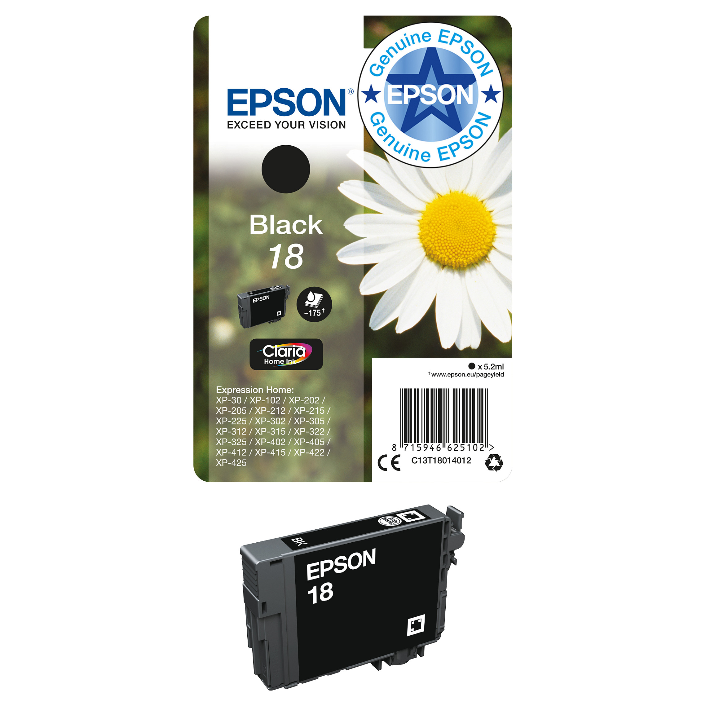 INK Epson 18 C13T18064012 / up to 175 pages – Multipack 4 copë (Zezë, Blu, Rozë, Verdhë) - 5