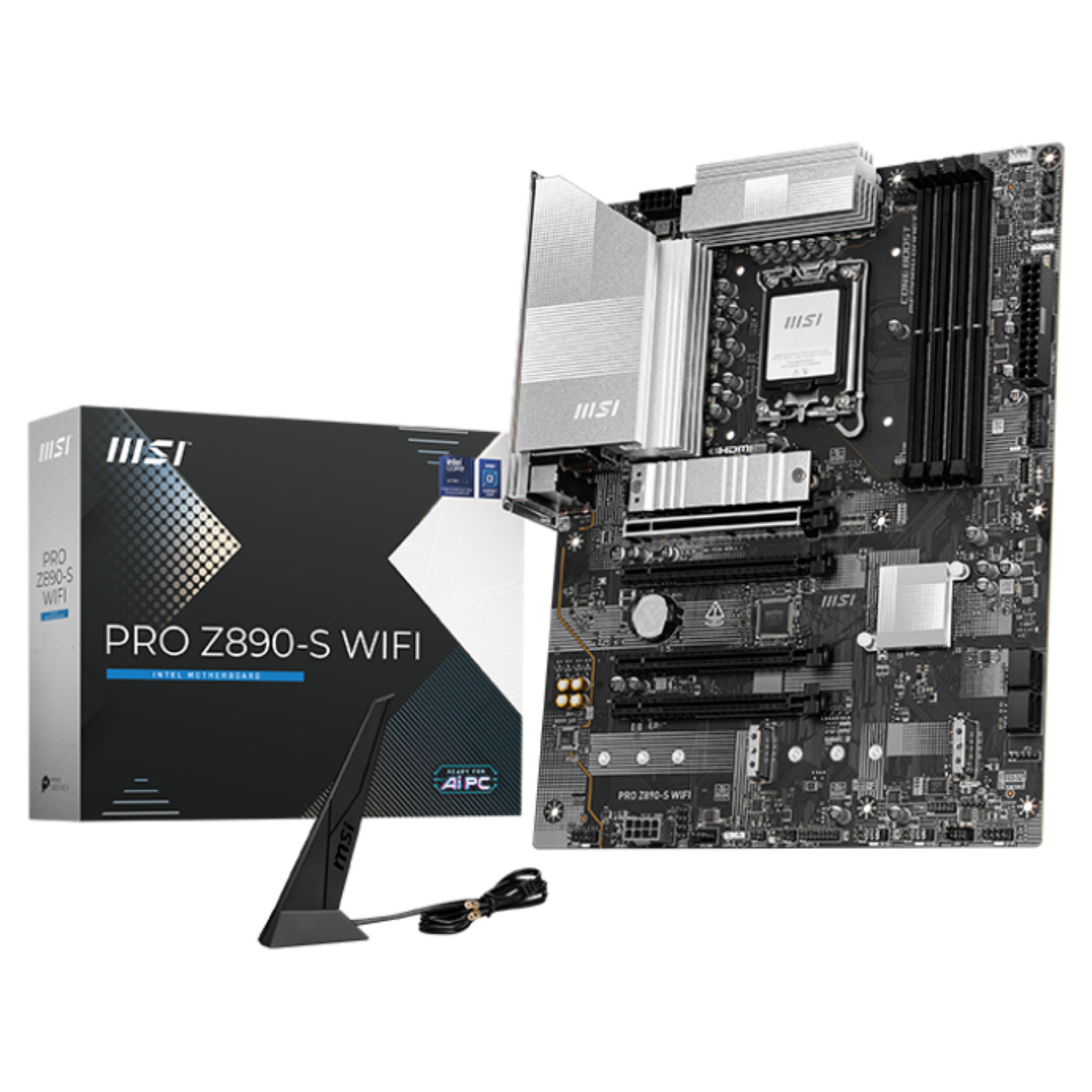 Pllakë Amë MSI PRO Z890-S WIFI / Intel LGA1851 / Z890 / DDR5 / ATX / Wi-Fi 7 / 2.5GbE LAN