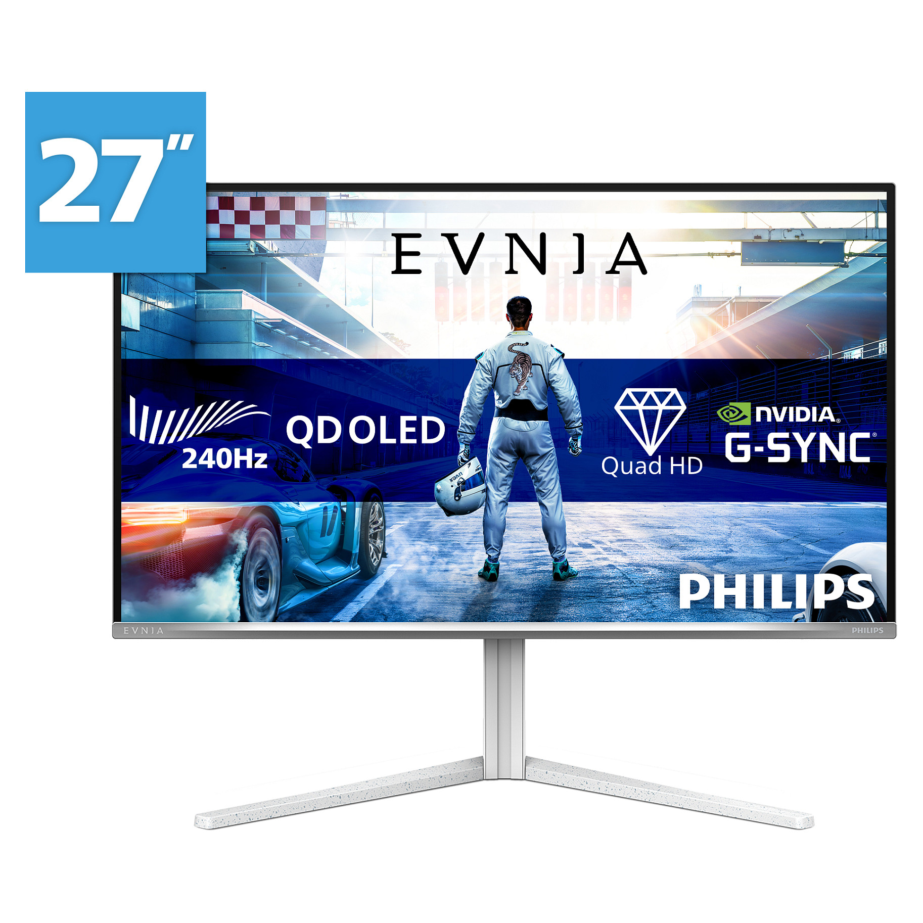 Monitor Gaming Philips Evnia 27M2N6501L / 26.5"/ Quad HD OLED / 240Hz / 0.03ms / USB+HDMI+DP - Bardhë - 13