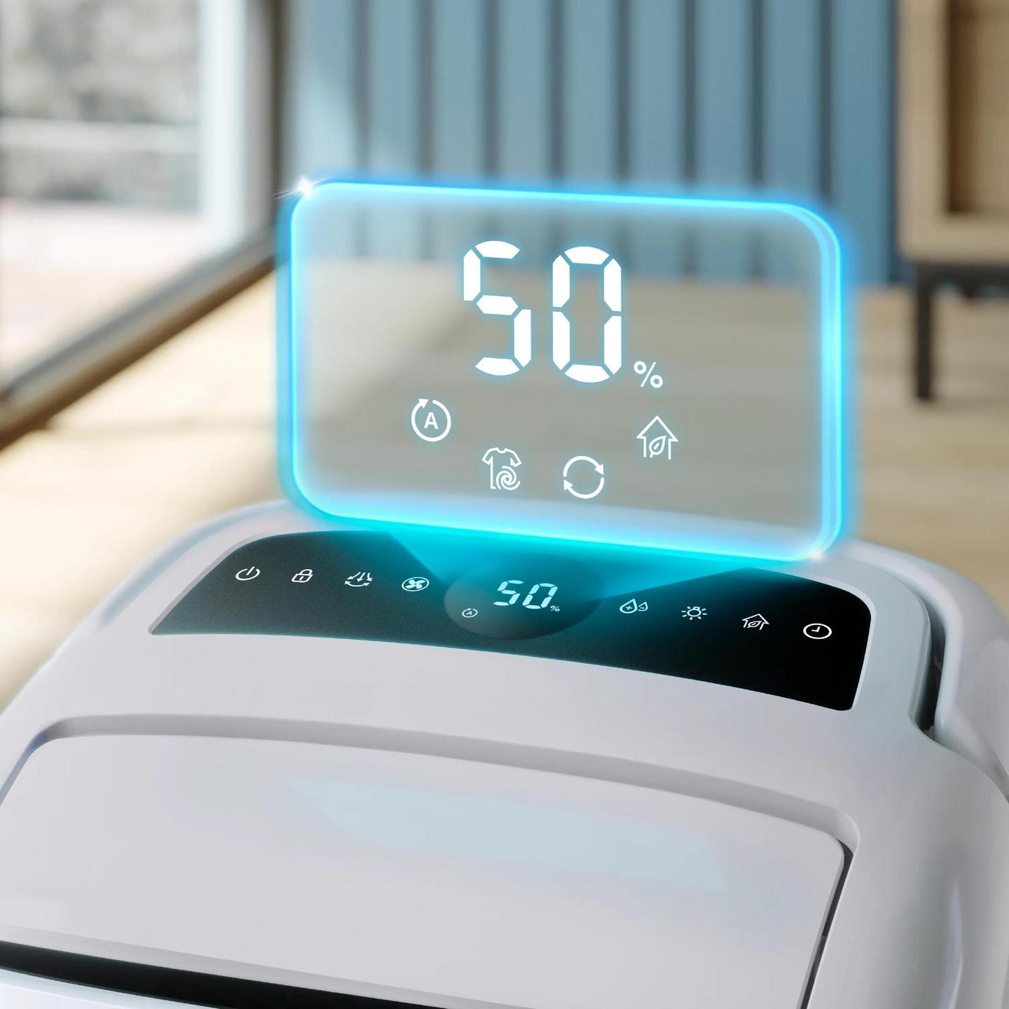 Pastrues të ajrit Philips Series 5000 / DE5305/11 / 2-in-1 / 270m³/h / HEPA NanoProtect / 4L / 26.5L/ditë – Bardhë - 2