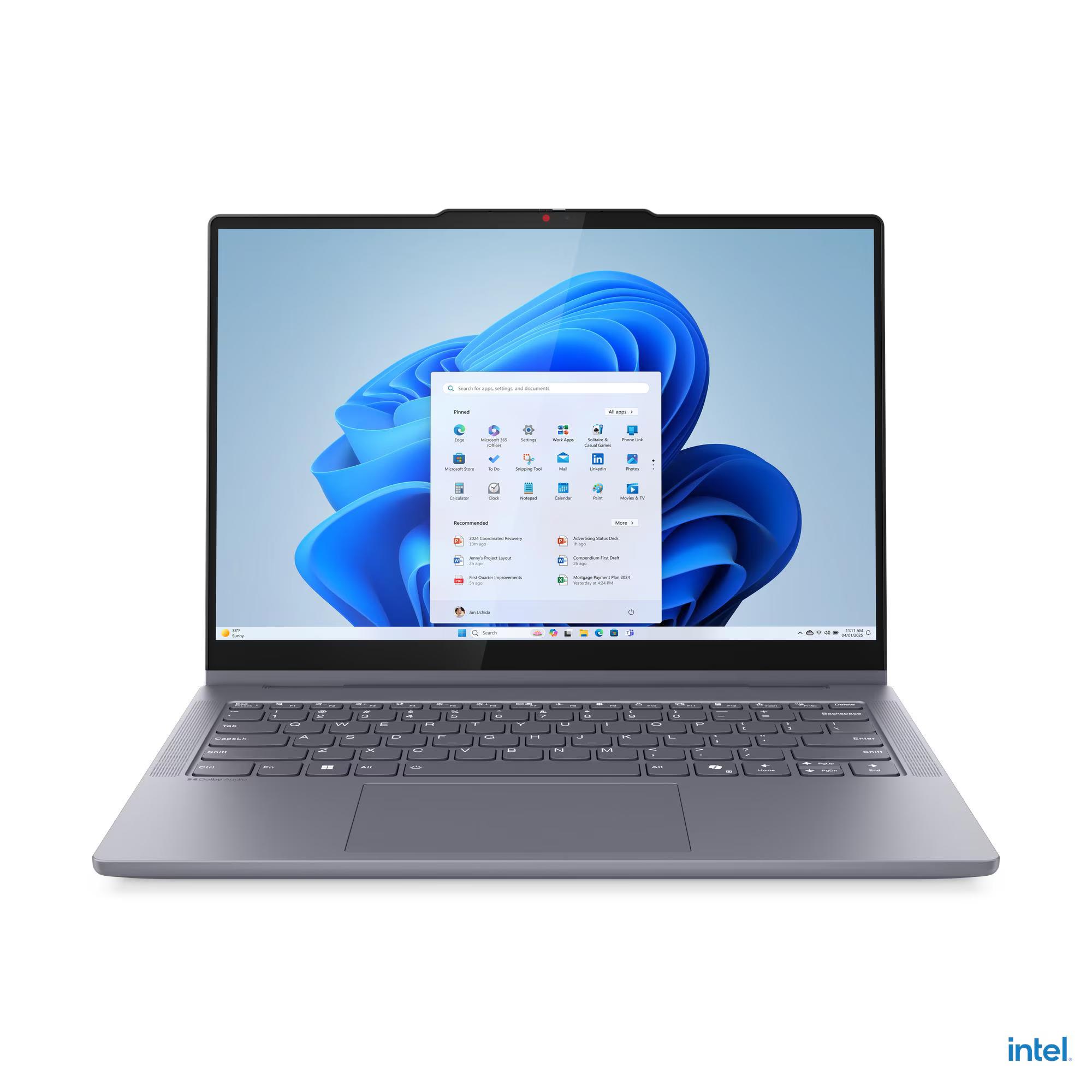 Laptop Lenovo IdeaPad 5 2-in-1 14IAL10 / Core Ultra 5 225H / 16GB LPDDR5x / 512GB / 14" WUXGA IPS Touch / Intel Arc 130T – Luna Grey - 4