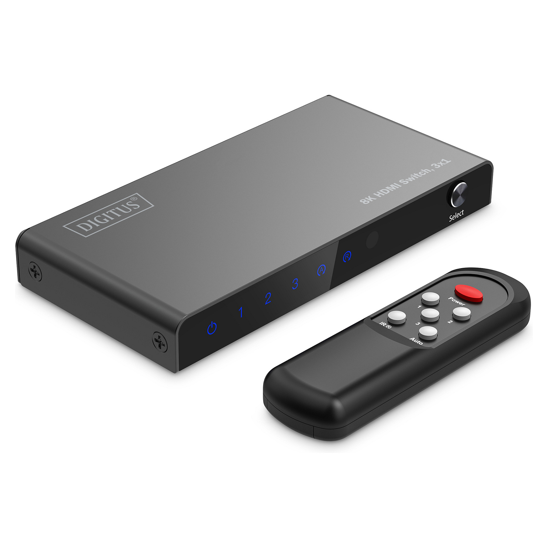 Switch DIGITUS HDMI 3x1 / 8K/60Hz / HDR / HDCP 2.3 - 1