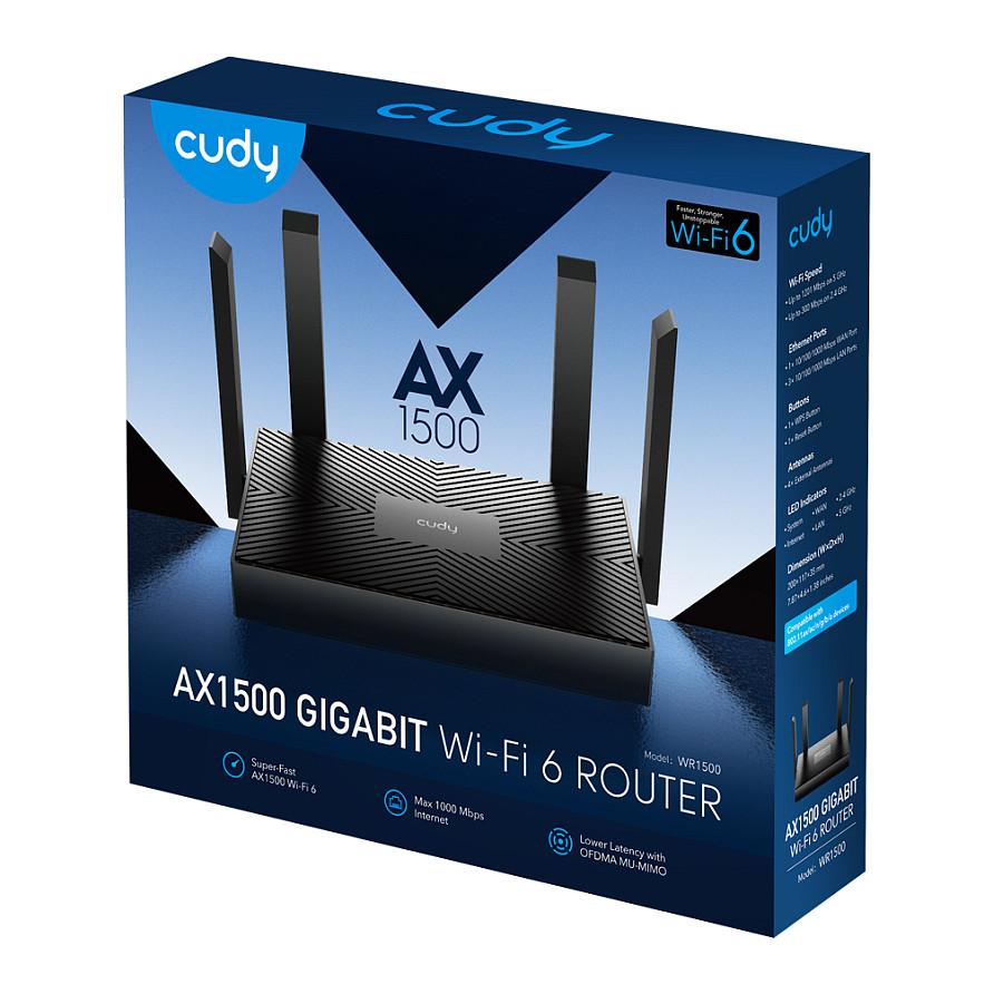 Ruter Cudy WR1500, Wi-Fi 6 AX1500, Dual-Band, 1× Gigabit WAN + 3× Gigabit LAN – Zezë - 5
