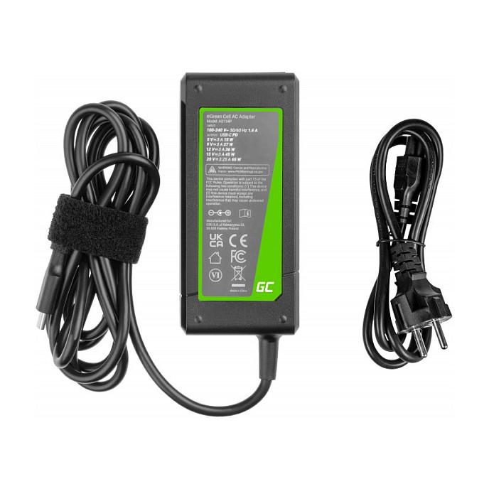 Adapter për Laptop Green Cell AD134P / 65W / 19V / 3.42A / 5.5 × 2.5 mm - Zezë - 3