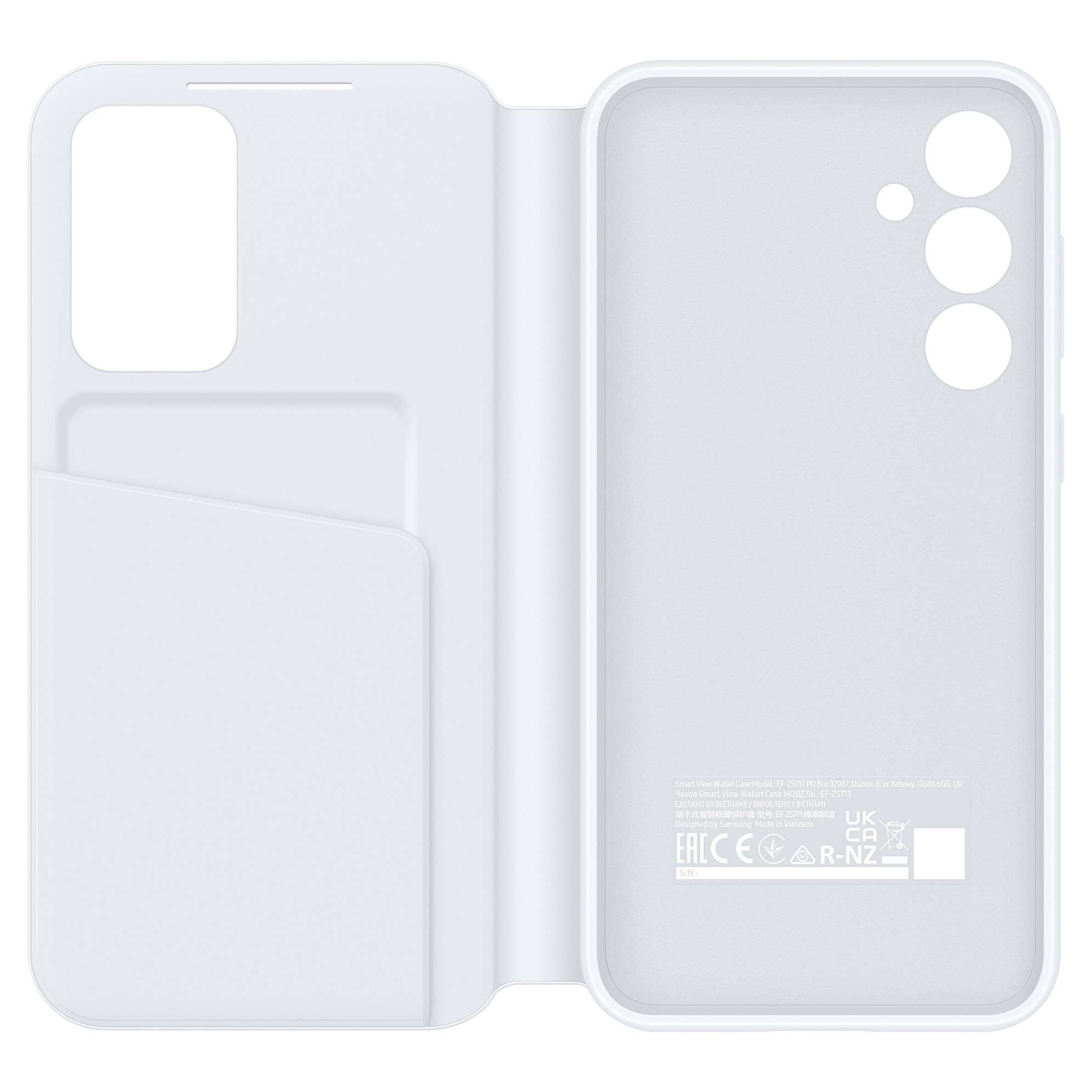 Aksesorë Samsung Smart View Wallet Case EF-ZS711CWEGWW / Galaxy S23 FE - Bardhë - 5