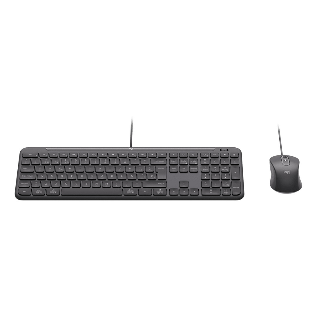 Combo (Tastierë&Maus) Logitech Signature Slim Combo MK620 For Business / Full-Size / AZERTY / USB-C / Scissor Switch / 1.8m - Grafit - 2