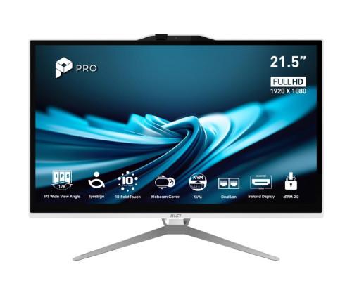AIO MSI Pro AP222T 14MA-606XEU, Core i3-14100, 8GB DDR5, 512GB, 21.5" FHD IPS Touch, Intel Graphic, Maus - Bardhë