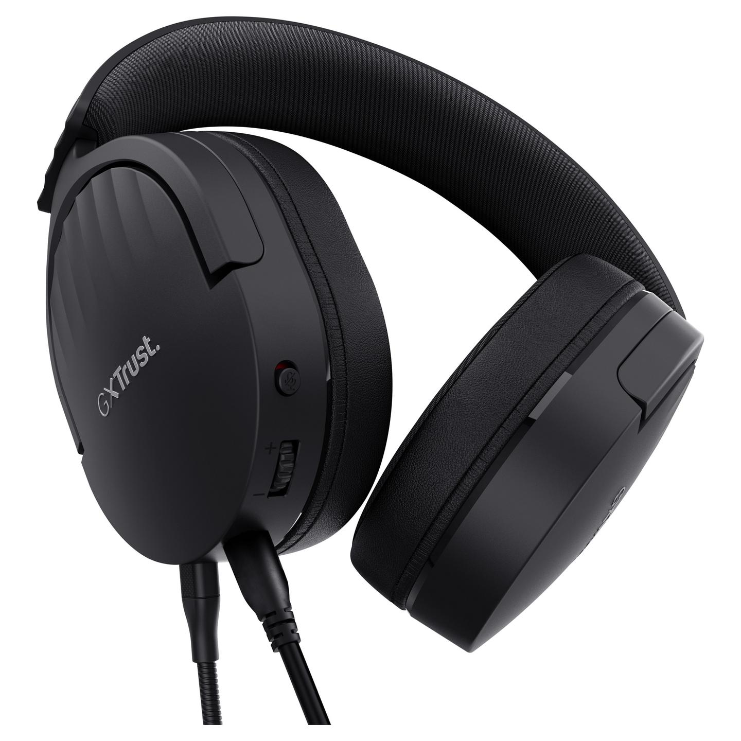 Kufje Gaming Trust GXT 489 Fayzo / Wired / Over-Ear / 50 mm / 3.5 mm / Mikrofon i shkëputshëm / 1.2 m – Zezë - 4