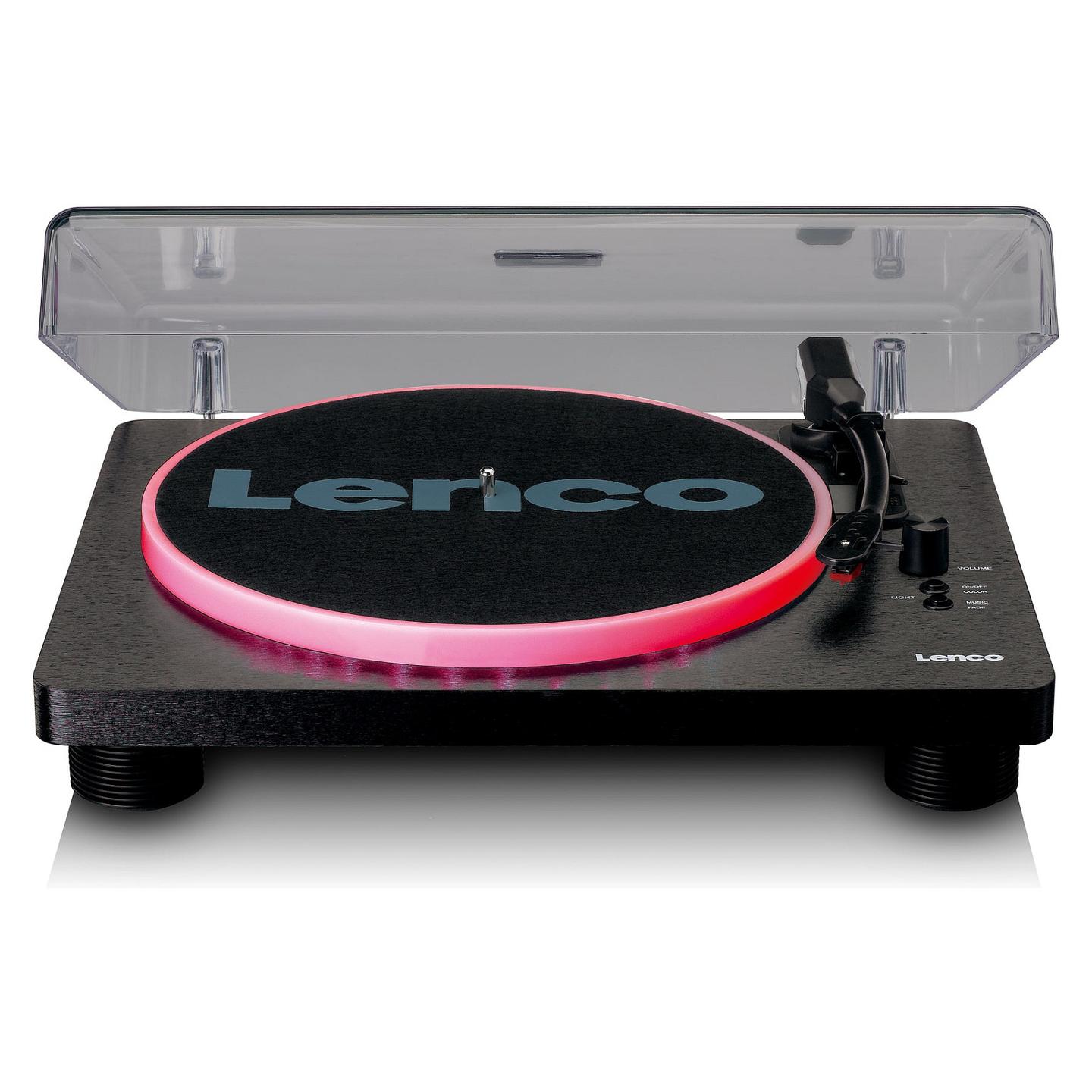 Gramafon Lenco LS-50LEDBK, Me Rrip, Manual, USB Type-B, Fuqi RMS 4 W - Zezë