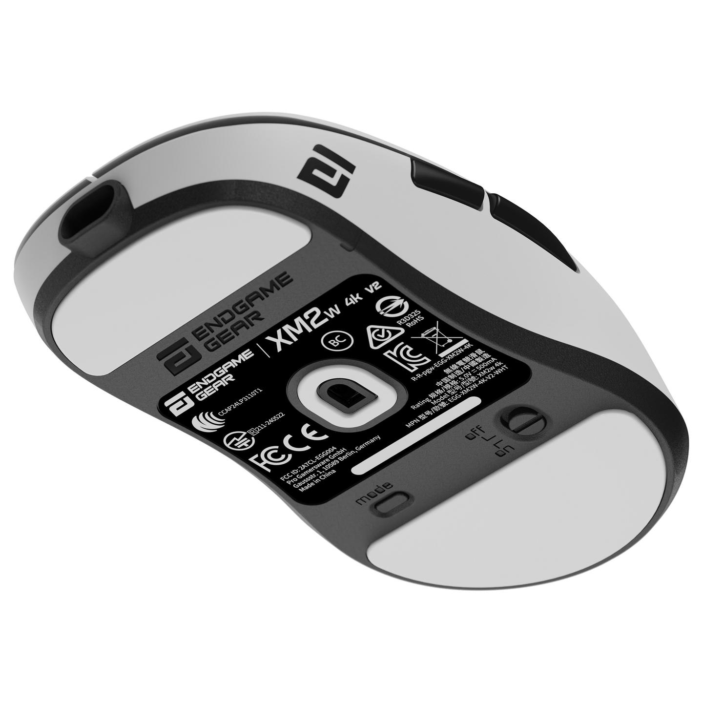 Maus Gaming Endgame Gear XM2w 4K v2 / Wireless / PixArt PAW3950 / 30.000 DPI / 4000Hz / 6 Butona / 2.4 GHz - Bardhë - 12