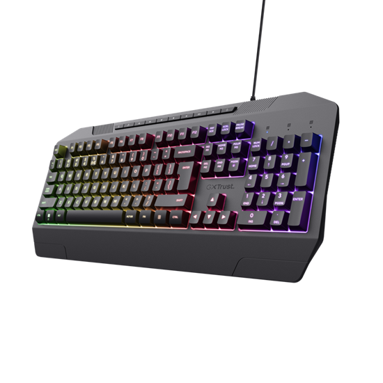 Tastierë Gaming Trust GXT 836 Evocx / USB / Full-Size / RGB LED / Anti-Ghosting – Zezë