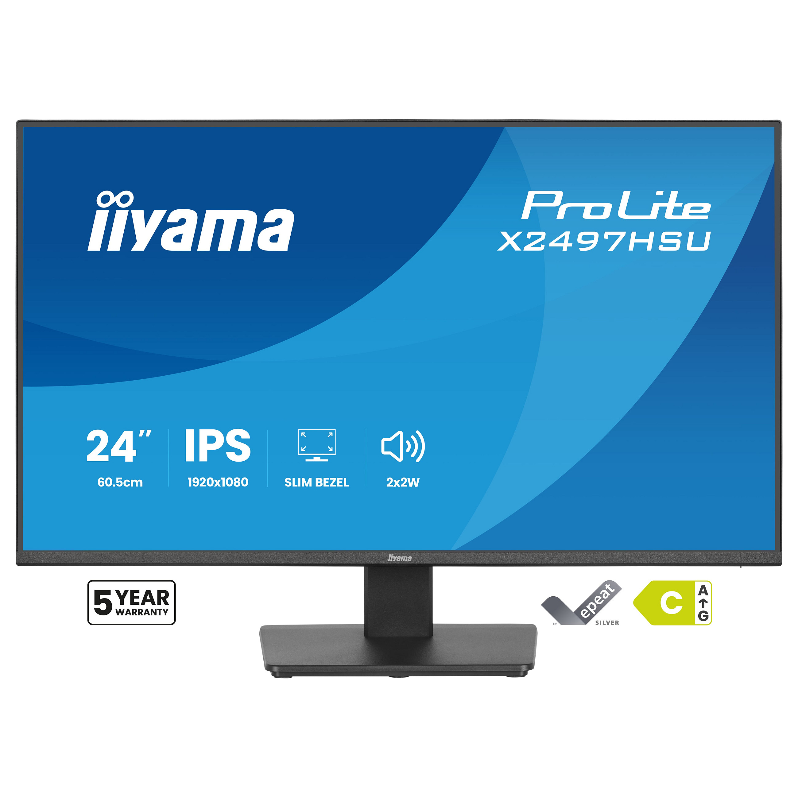 Monitor iiyama ProLite X2497HSU-B1 / 23.8"/ Full HD IPS / LED / 120Hz / 4ms / USB-B + USB-A + USB-C + HDMI + DisplayPort - Zezë - 2