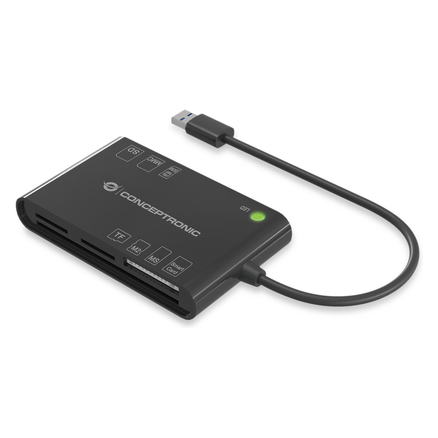 Conceptronic 7-in-1 Card Reader USB A / 2.0 – Zezë - 1