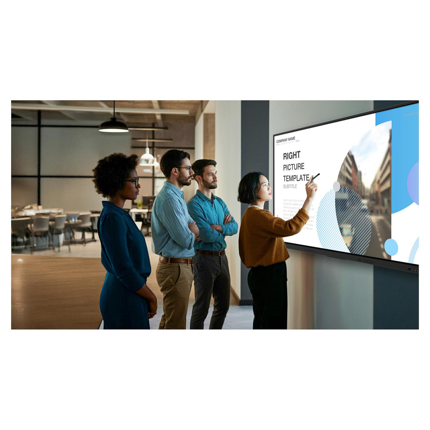 Interaktiv (Smart Board) Avocor AVE-6550, 65", 4K UHD, 400cd/m², 60Hz, 4GB, 32GB, 3× HDMI, DP 1.2, 2× USB-C, 5× USB-A, 4× USB-B, RJ45, RS-232 - Zezë - 3