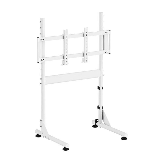 Mbajtëse për Monitor OPLITE Nitrokart V2 OP-NK2-MSW, për Monitor deri 57", Kapacitet 30 kg - Bardhë - 3