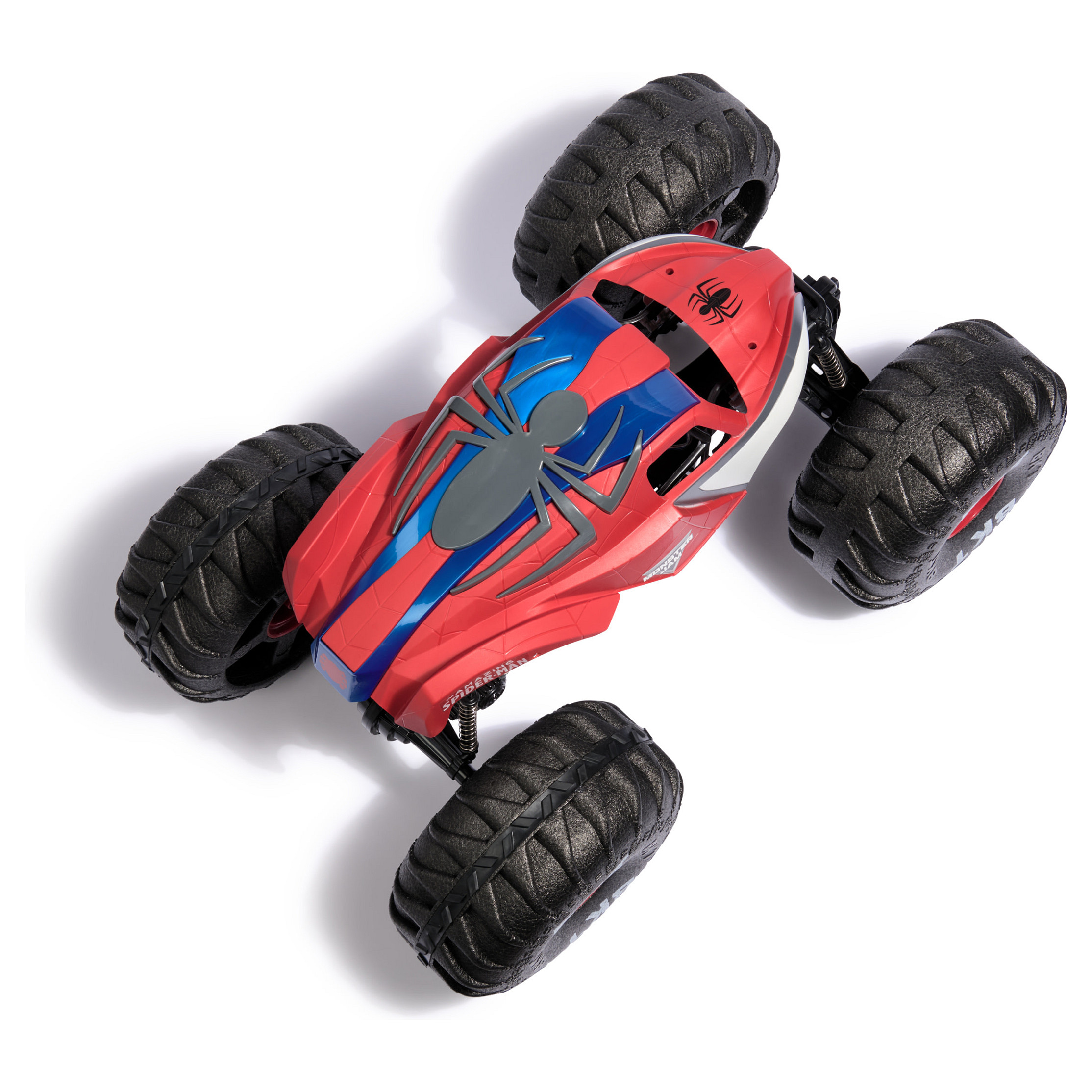 Lodra Spin Master Monster Jam Marvel Mega Spider-Man RC Monster Truck – 1:6 Scale / 61 cm / Remote Control / Rechargeable Battery - Zezë/Kuqe - 5