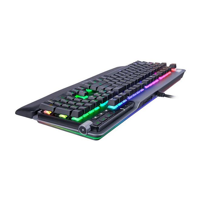 Tastierë Gaming Thermaltake Argent K5 RGB / GKB-AGK-SSSIUS-01 / Wired USB / Full-Size / Cherry MX Speed Silver / US Layout / Aluminium / RGB – E Hirtë/Zezë - 5