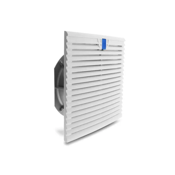 Ftohës për Kasë DeLOCK Axiallüfter / 323 × 323 × 127mm / 230V AC / 2450 RPM / 600 m³/h / Me Filter – Bardhë/Blu/Zezë