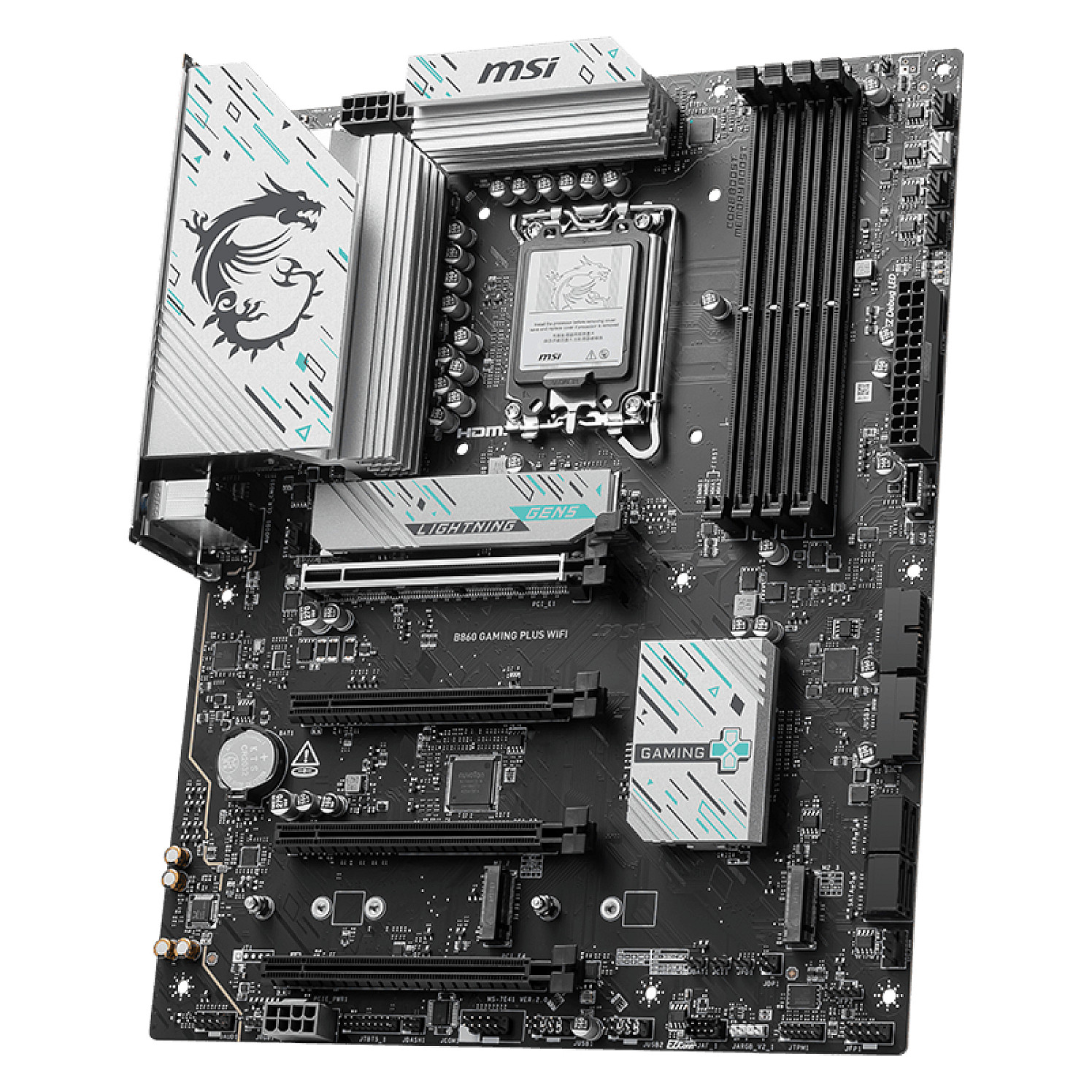 Pllakë Amë MB Intel LGA1851 MSI B860 GAMING PLUS WIFI DDR5 - 3