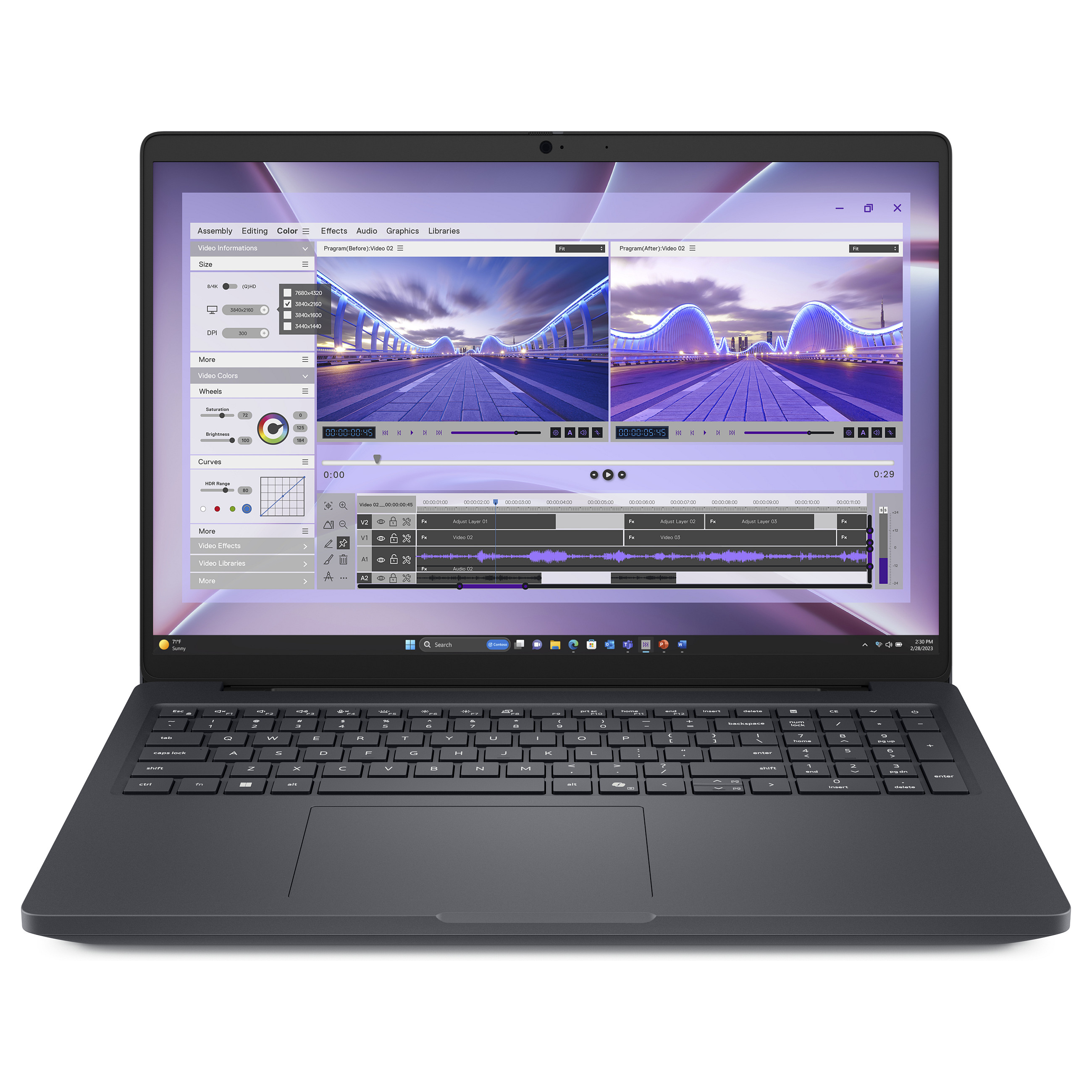 Laptop DELL Pro Max 16 MC16250 / Ultra 7 265H / 16GB DDR5 / 512GB / 16" WUXGA (Full HD+) WVA 60Hz / RTX PRO 500 Blackwell - Zezë - 2