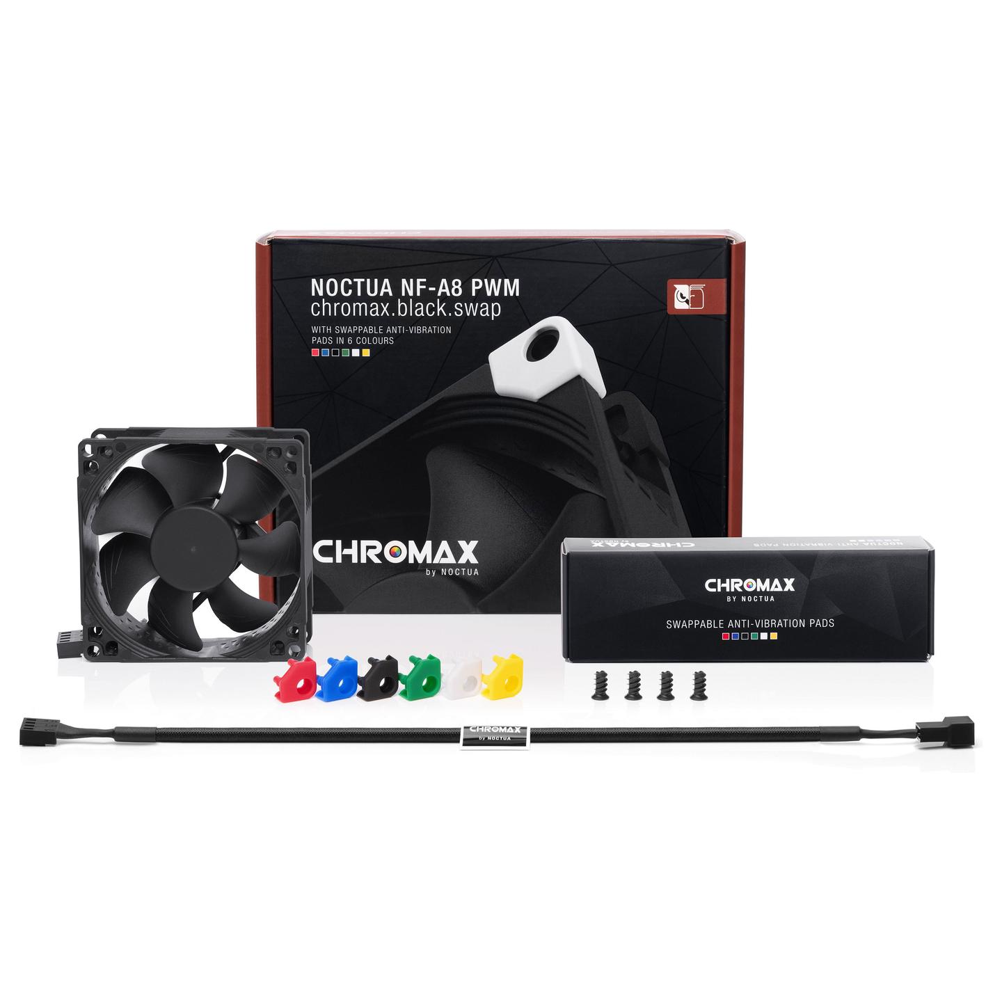 Ftohës për Kasë Noctua NF-A8 PWM chromax.black.swap, 80mm - Zezë - 3