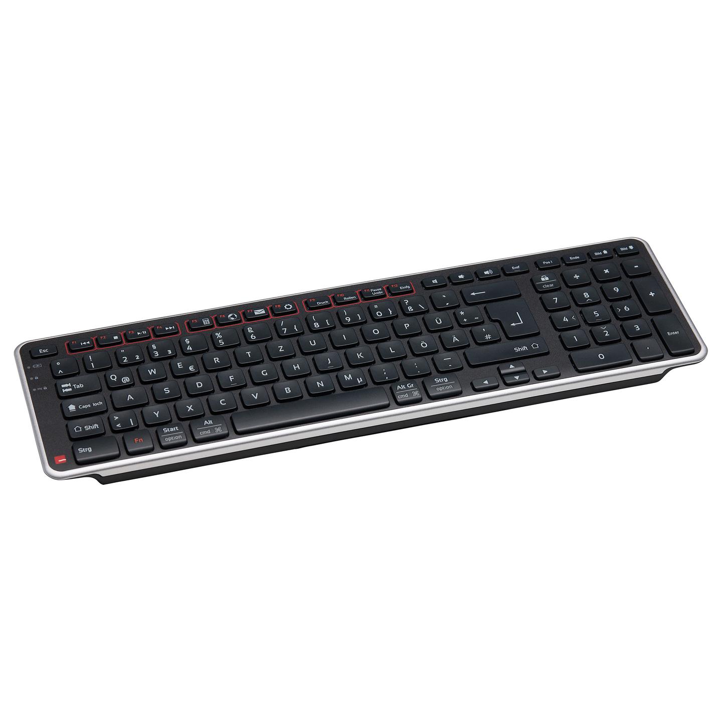 Tastierë pa kabllo CONTOUR DESIGN Balance / QWERTZ (DE) / Full-Size / 104 Taste / Scissor / Bluetooth + 2.4 GHz / USB Receiver – Zezë - 3