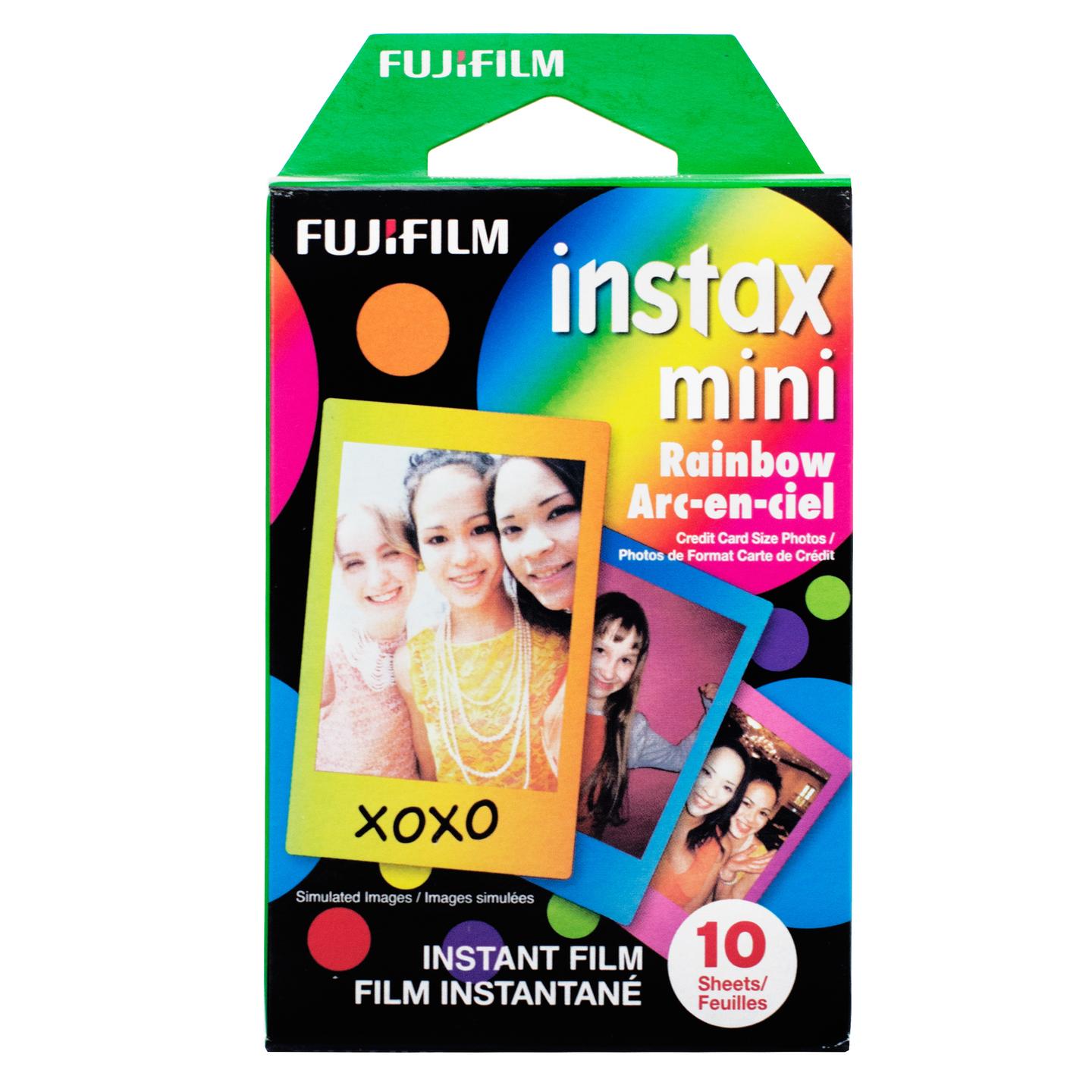Film për Kamerë Fujifilm instax mini Rainbow, Instant, ISO 800, 10 Ekspozime - Shumëngjyrësh