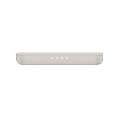 Powerbank Belkin BoostCharge Slim Magnetic / 5000mAh / Wireless 7.5W / USB-C 15W / MagSafe - Kafe - 5