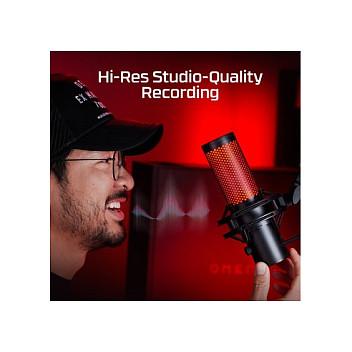 Mikrofon HyperX QuadCast 2 / USB-C / 24-bit / 96 kHz / 3 Kapsula Kondensatori 14mm / 4 Mode Regjistrimi / RGB - Zezë - 9