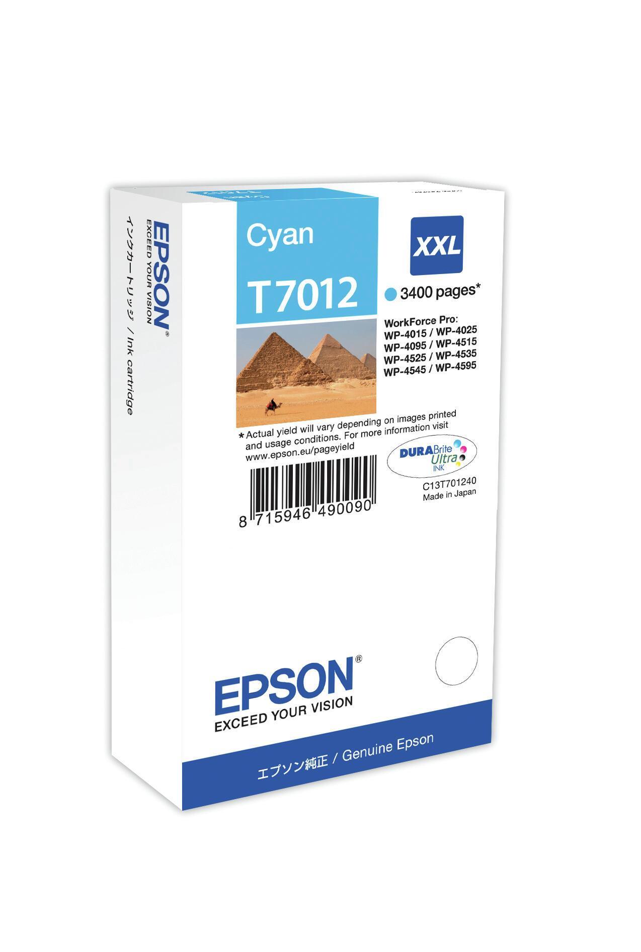 INK Epson T7012 / C13T70124010 / 3.400 faqe / XXL - Blu - 1
