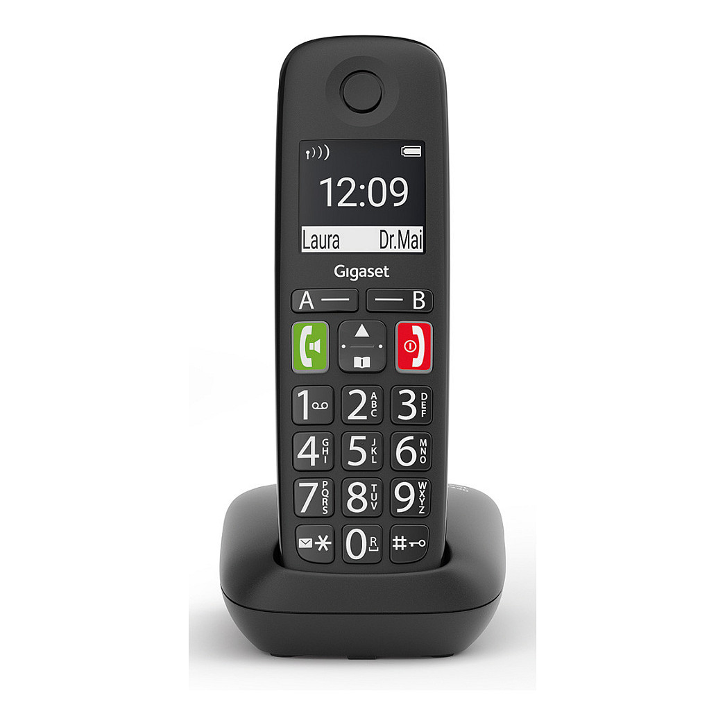 Telefon i thjeshtë Gigaset E290 / 2" / DECT & Hands-Free - Zezë - 2