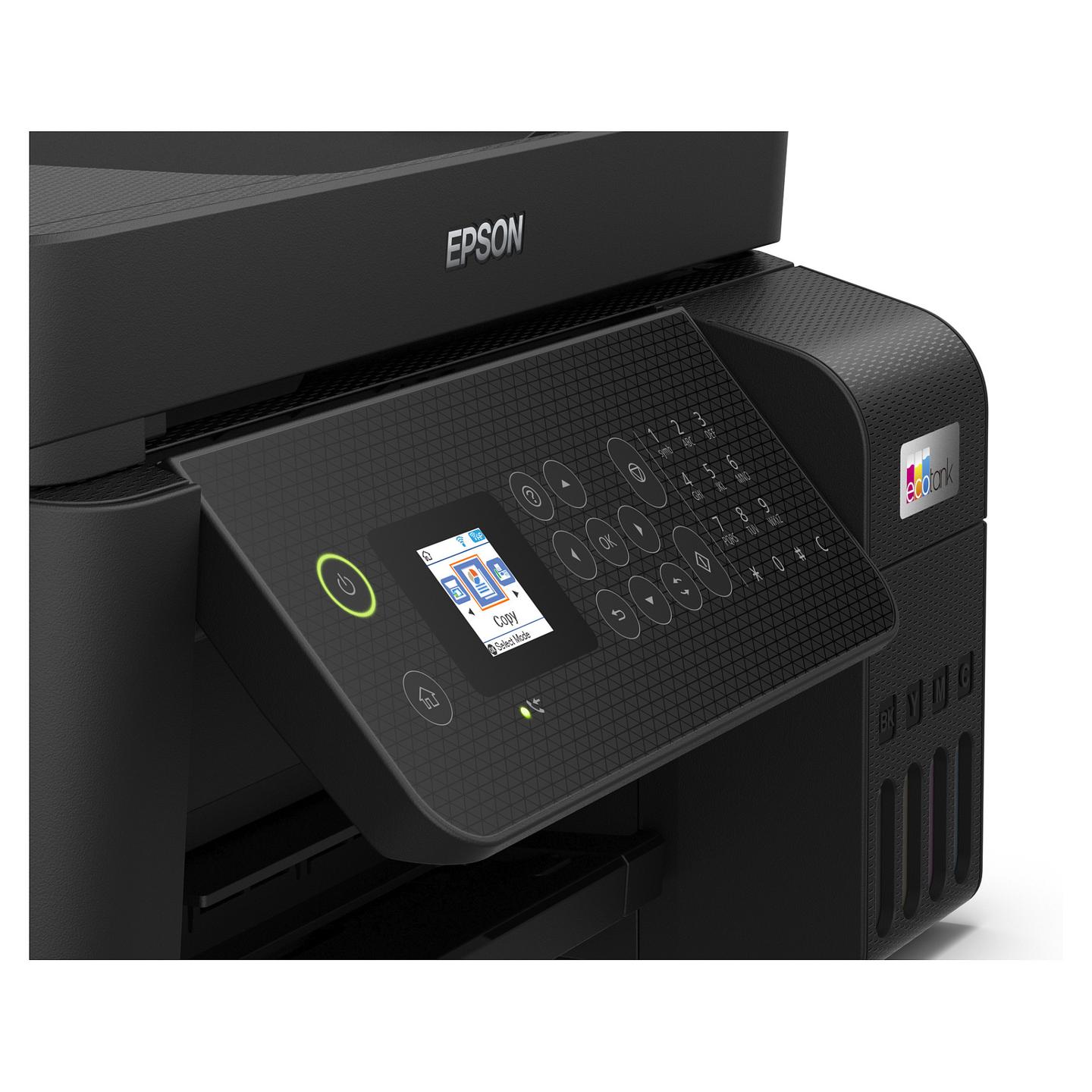 Printer Multifunksional me Ngjyra Epson EcoTank ET-4800 / A4 / Inkjet / 5760 × 1440 DPI / 15 ppm / ADF / Fax / Wi-Fi / Ethernet / USB - Zezë - 7