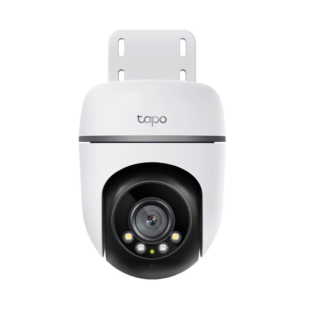 TP-Link Tapo TC41, Kamera IP për Jashtë, 2K 3MP, Pan-Tilt 360°, Wi-Fi 2.4GHz, Shikim Natën me Ngjyra, IP65 – Bardhë/Zezë - 2