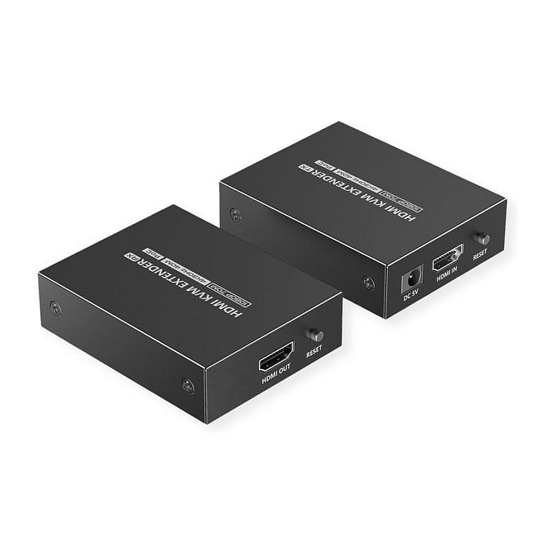Extender KVM VALUE 14.99.3043, HDMI, 4K 30Hz, Cat.6/6A, deri në 40m në 4K dhe 70m në Full HD - Zezë