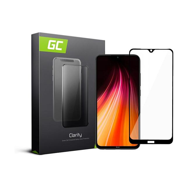 Mbrojtëse Ekrani Green Cell GL81 / Xiaomi Redmi Note 8 / GC Clarity / Tempered Glass / 9H / 0.33mm / Full Glue / 2.5D - Transparent