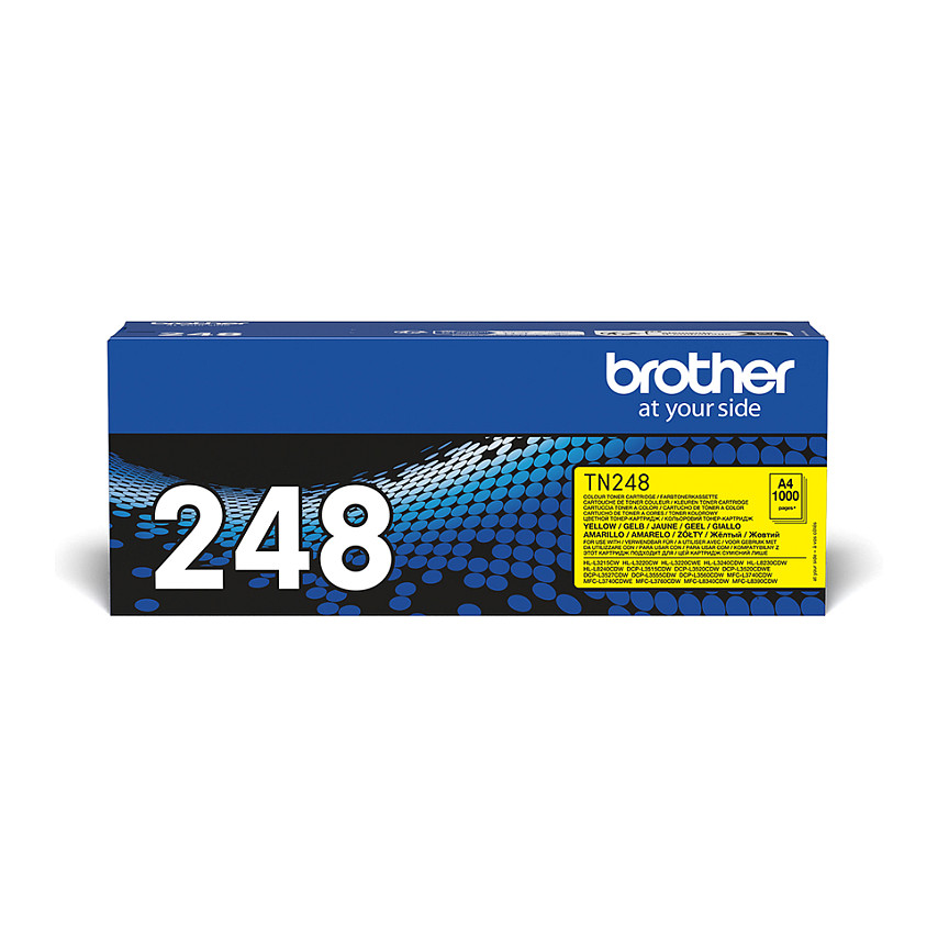 Toner Brother TN-248Y Cartridge Original  / Standard Yield / Up to 1,000 Pages (ISO/IEC 19798) – Verdhë - 1