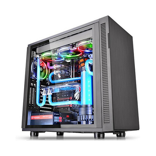 Kasë PC Thermaltake Suppressor F31 Tempered Glass Edition / Mid Tower / ATX / 1x 140mm Front + 1x 140mm Rear Fan / Tempered Glass / Sound-Damping / 360mm Radiator - Zezë