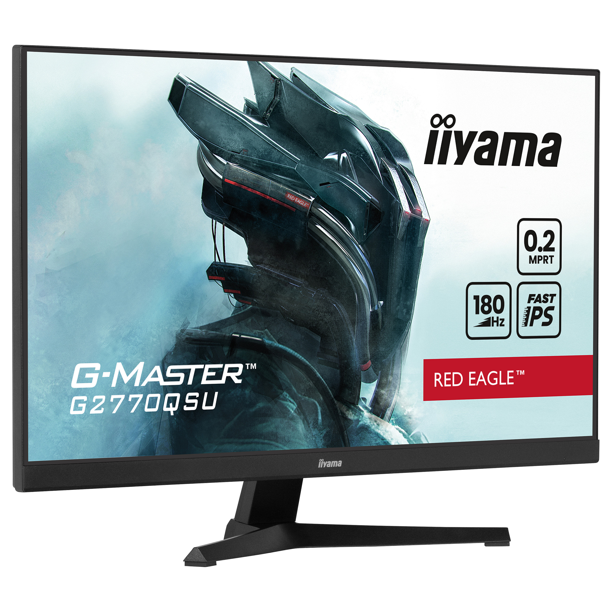 Monitor Gaming Iiyama G-Master G2770QSU-B6 / 27" / WQHD Fast IPS / 180Hz / 0.2ms / HDMI+DP+USB - Zezë - 3