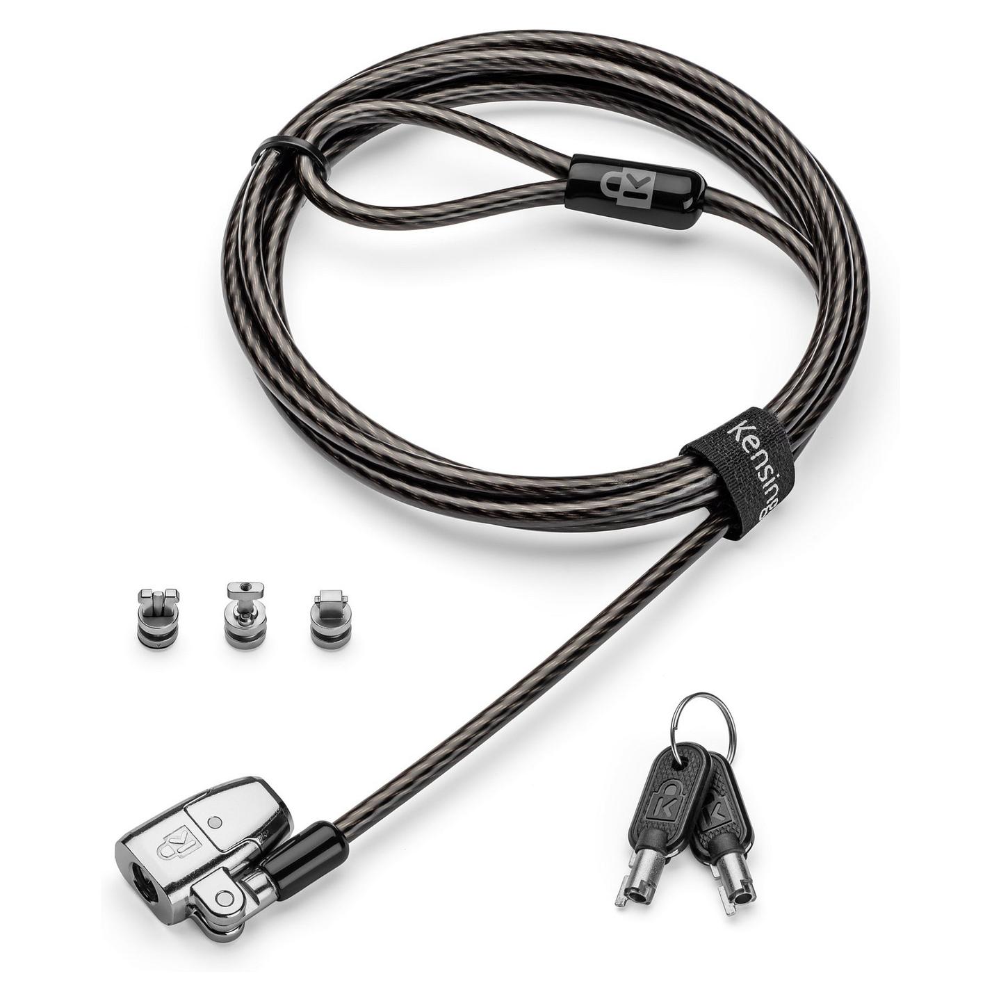 Bravë Sigurie Kensington ClickSafe 2.0 K68102EU / 1.8m / me Çelës / 3-në-1 / për Laptop - Zezë