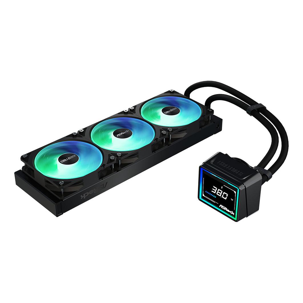 Ftohës për procesor ASRock Challenger 360 Digital / 360mm / AIO / ARGB / LCD - Zezë - 11