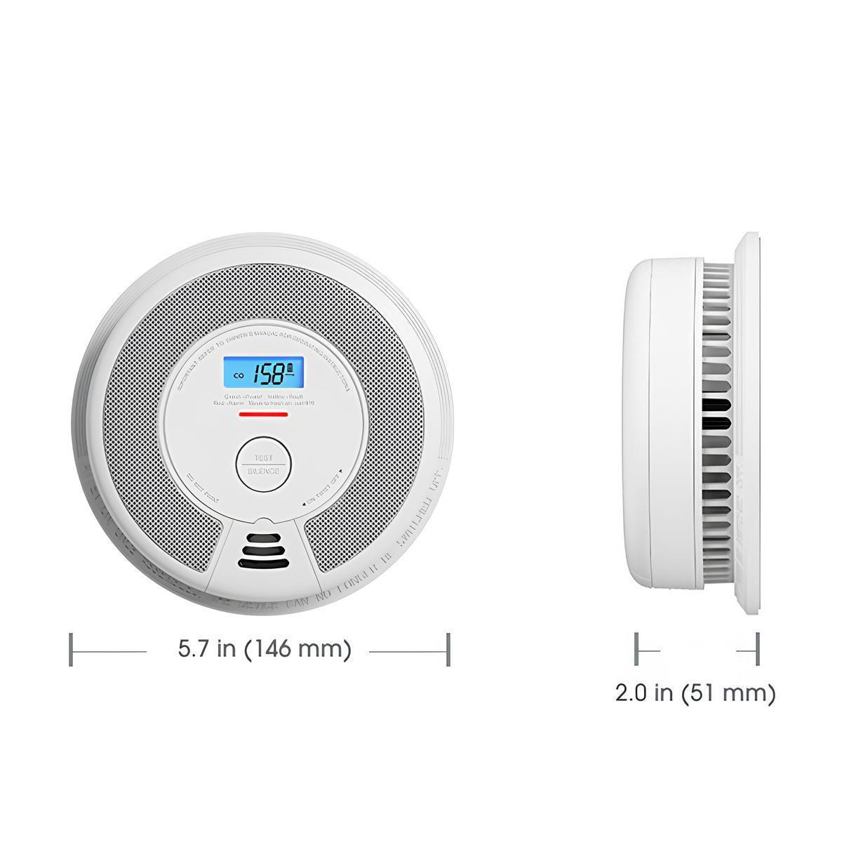 Detektues Tymi dhe CO X-Sense SC07-W / ZASXS00148WEU / 2-in-1 / LCD / 10-Year Battery – Bardhë/Gri - 3
