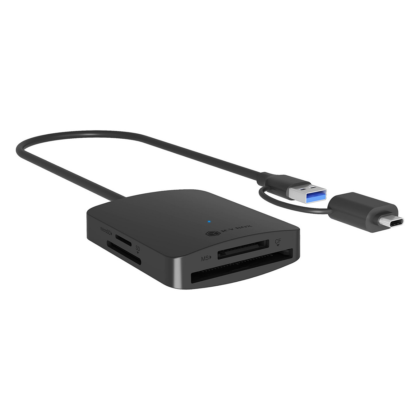 USB ICY BOX IB-CR302-CU3 USB 3.2 Gen 1 Card Reader - Zezë - 1