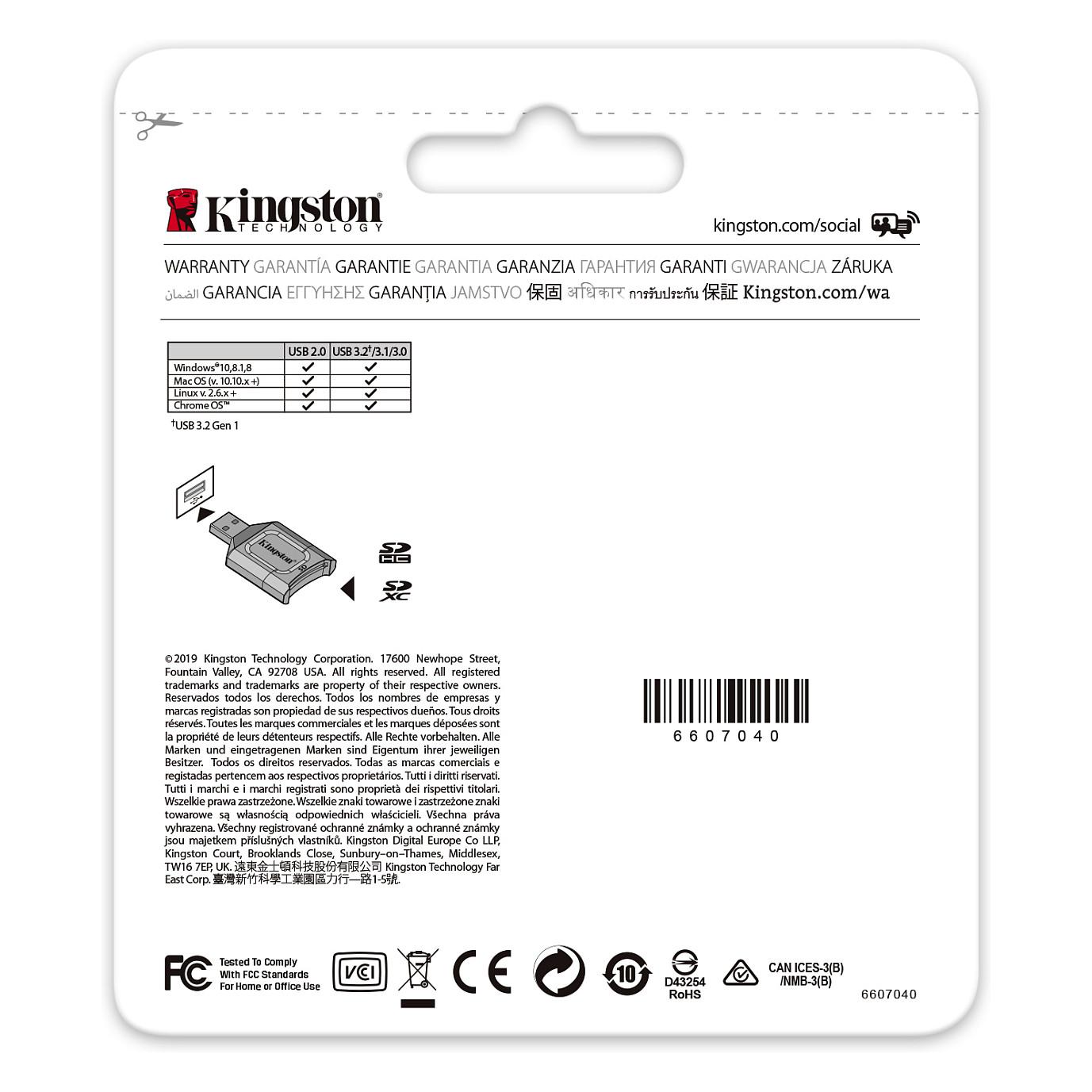 Lexues Kartelash Kingston MobileLite Plus MLP, USB 3.2 Gen 1 Type-A, SDHC/SDXC, UHS-I/UHS-II – Zezë - 4