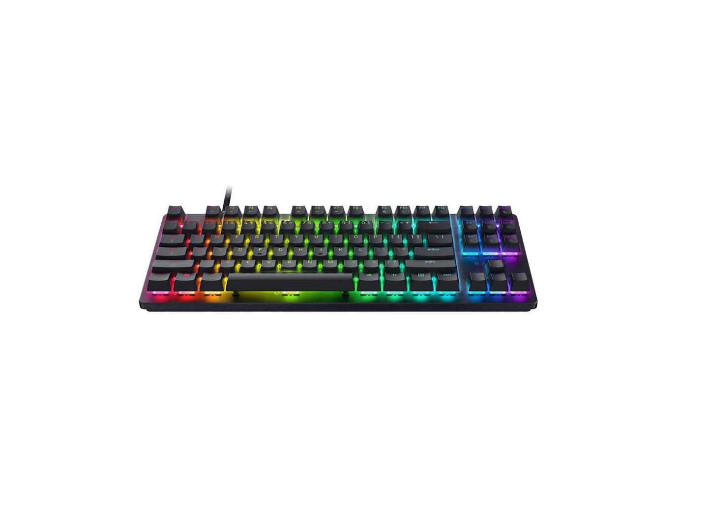 Tastierë gaming Razer Huntsman V3 Pro Tenkeyless 8KHz, optike analoge, 8000Hz, RGB, QWERTZ gjermane - Zezë